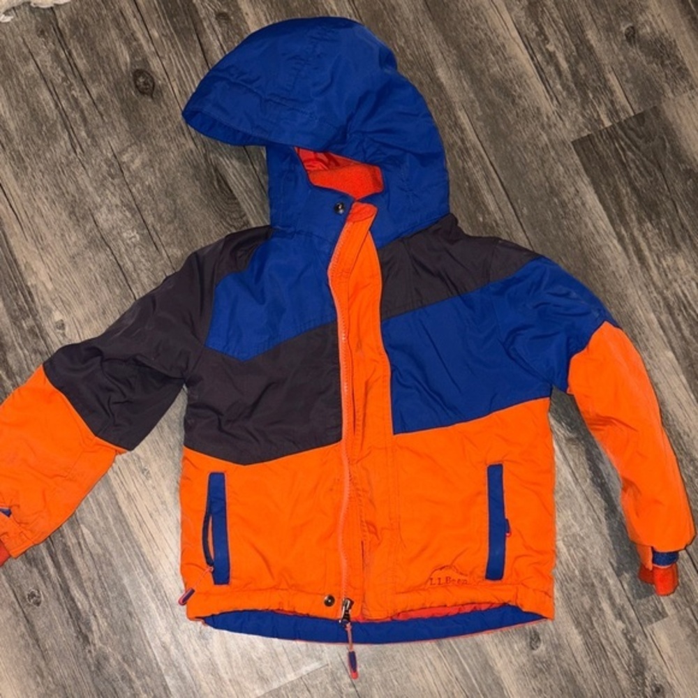 LL Bean kids double snow coat size 4 -